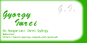gyorgy imrei business card